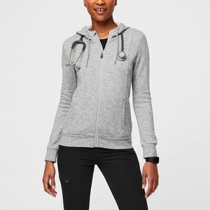 Figs Essential Hoodie Zip Sweatshirt XS